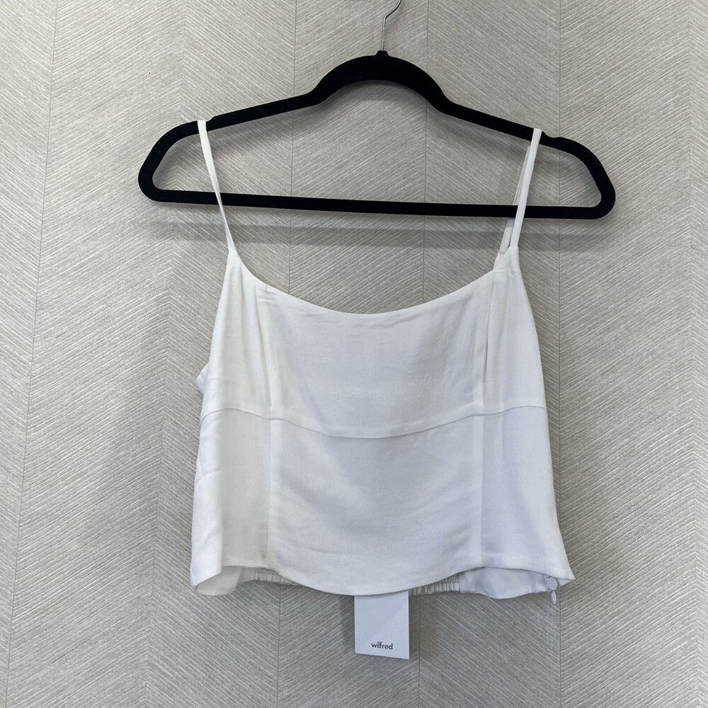 Wilfred Basel Light Birch Crop Tank Size M NWT